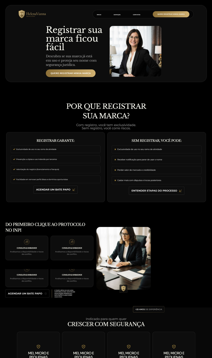 Site profissional para advogado